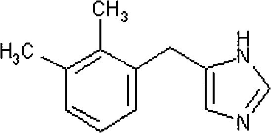 Method for preparing detomidine and the intermediate thereof