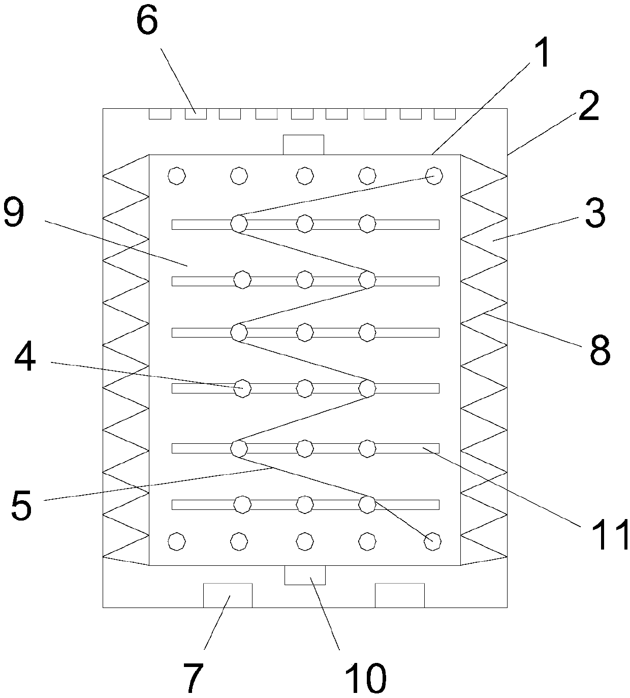 Novel drying box for cable cores