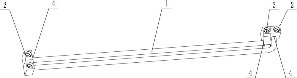 Tailor welding method for hydraulic support push rod with liquid supply and return function