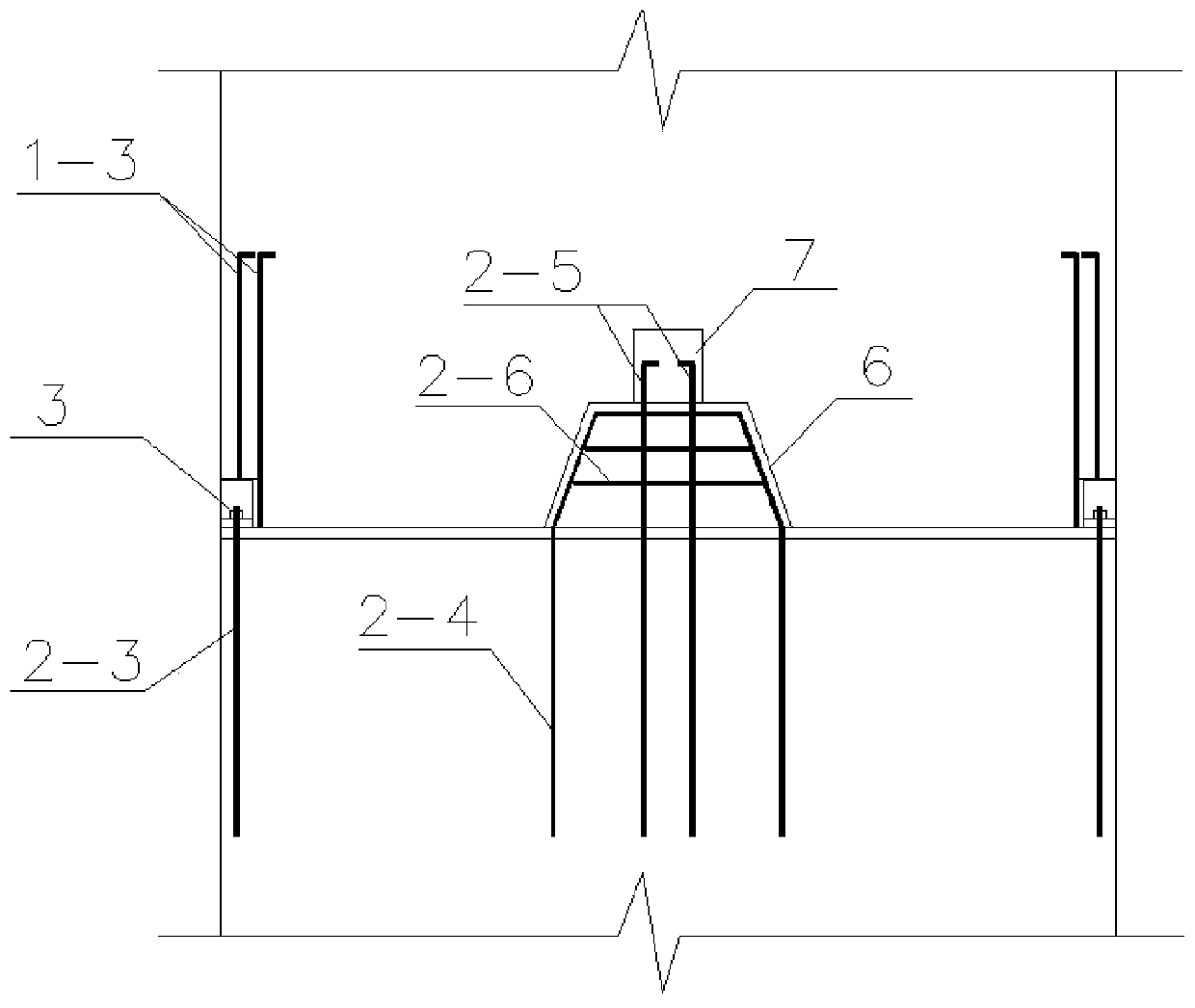 Dry and wet mixed connection method of fabricated shear wall