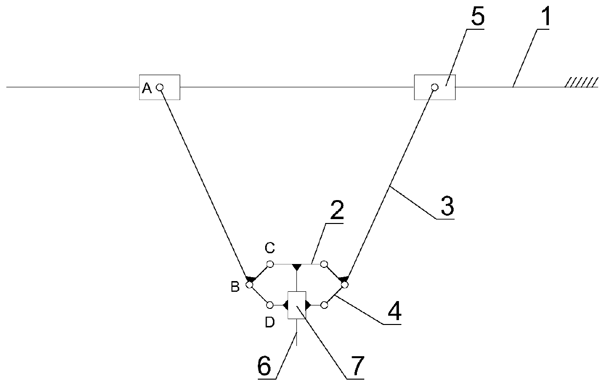 Plane two-freedom-degree parallel mechanism