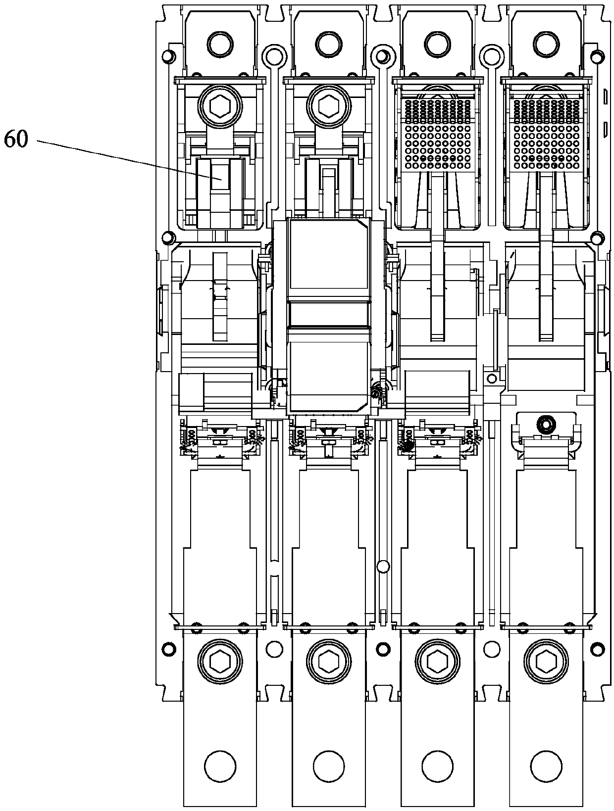 A circuit breaker with ground connection protection