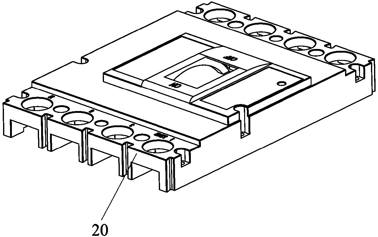 A circuit breaker with ground connection protection