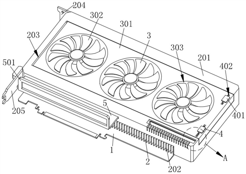 Computer professional video card heat dissipation system and heat dissipation method