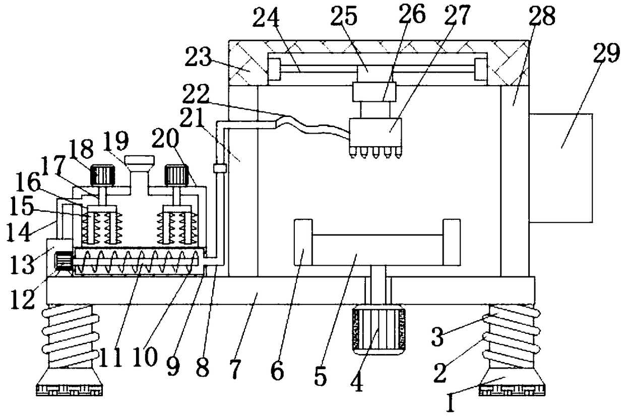 All-around spraying device used for wings of unmanned aerial vehicle