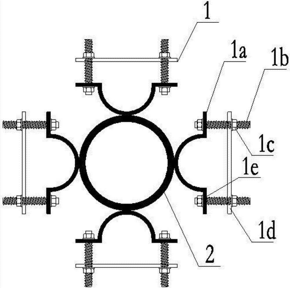 Tool-type U-shaped fixing tool for anti-floating anchor steel bars