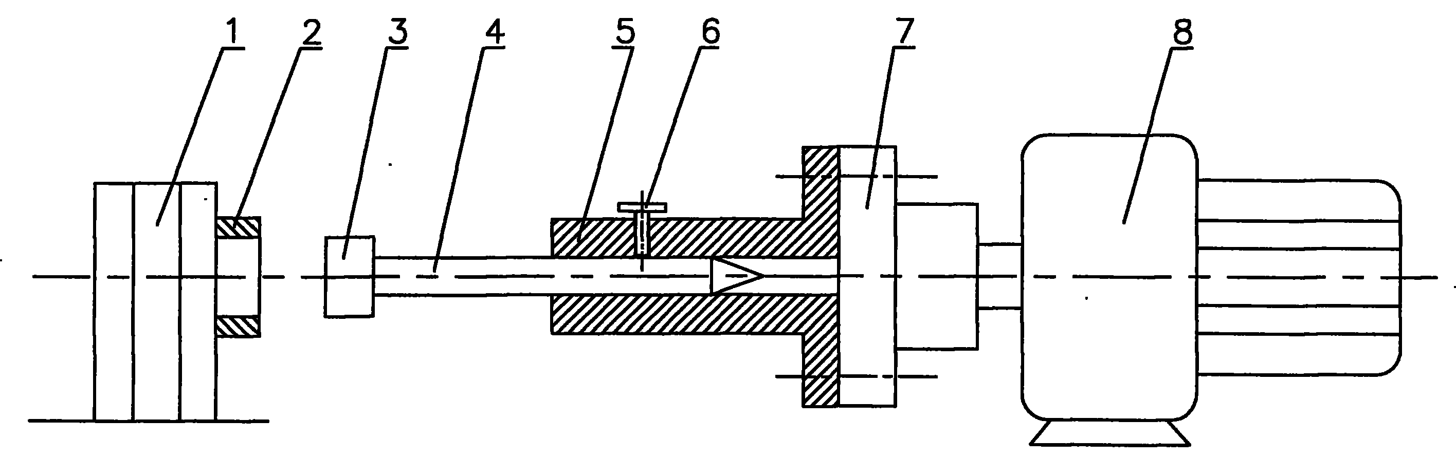 Correcting device of transmission center of metering pump of spinning machine