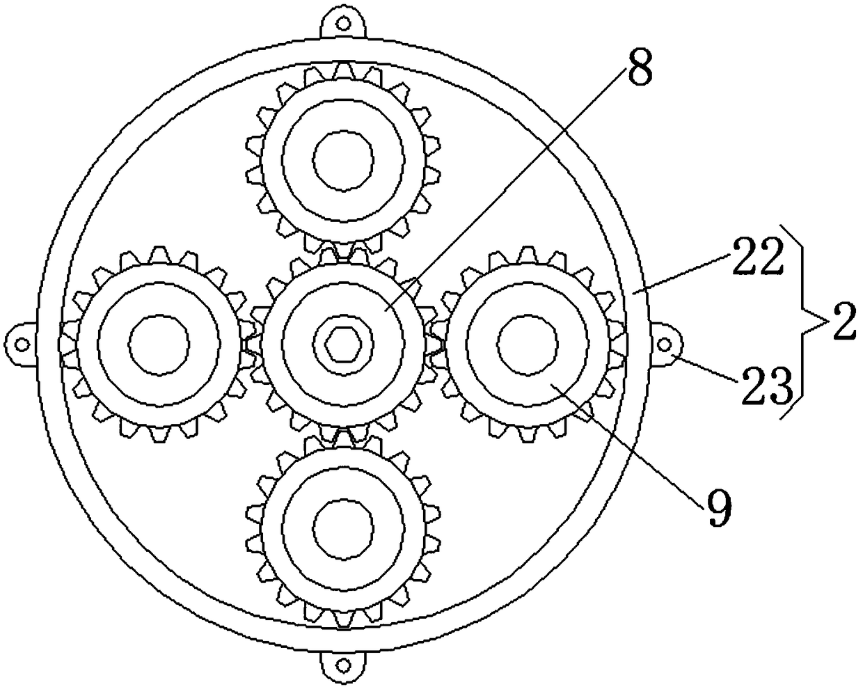 Drilling equipment for flange machining