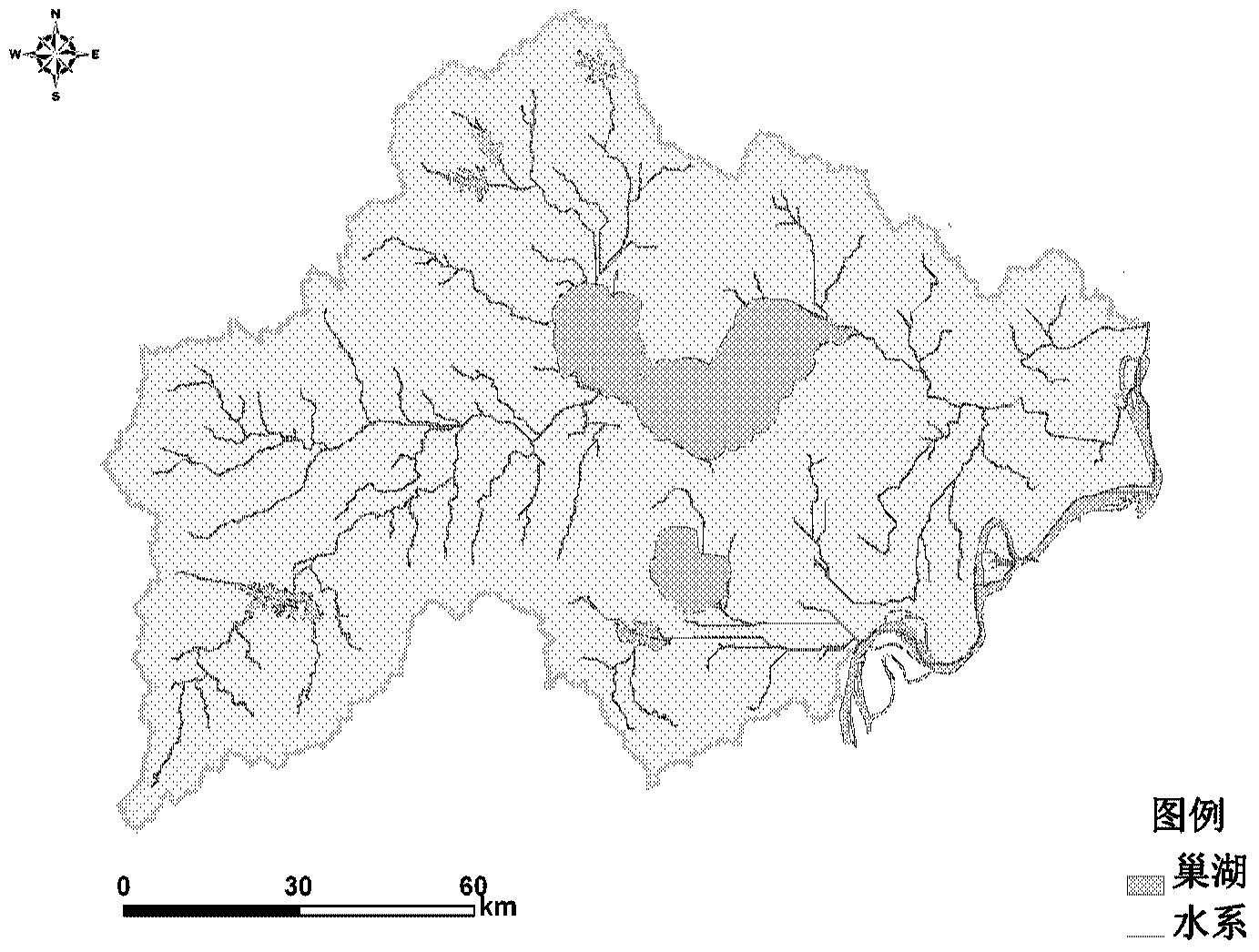 Method of quantitative determination of background concentration of nitrogen and phosphorus of water body of lake basins