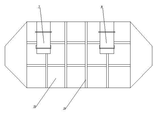 Pipeline type high wind speed double charged area electro coagulation device