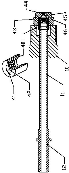 Swirl nozzle for treatment after exhaust of engine