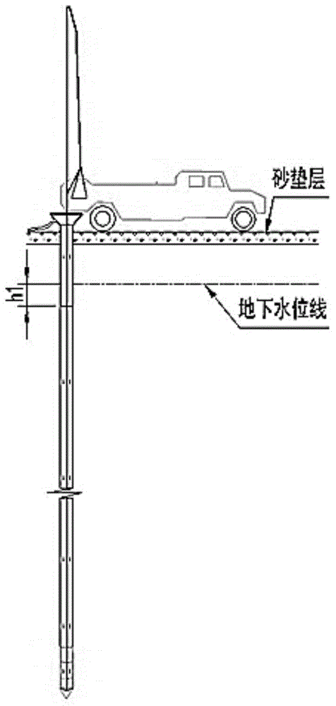 Soil-squeezing hole-forming sand drain construction method