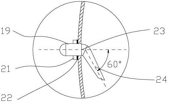 Circular agitating and dispensing device for double-port hand pump