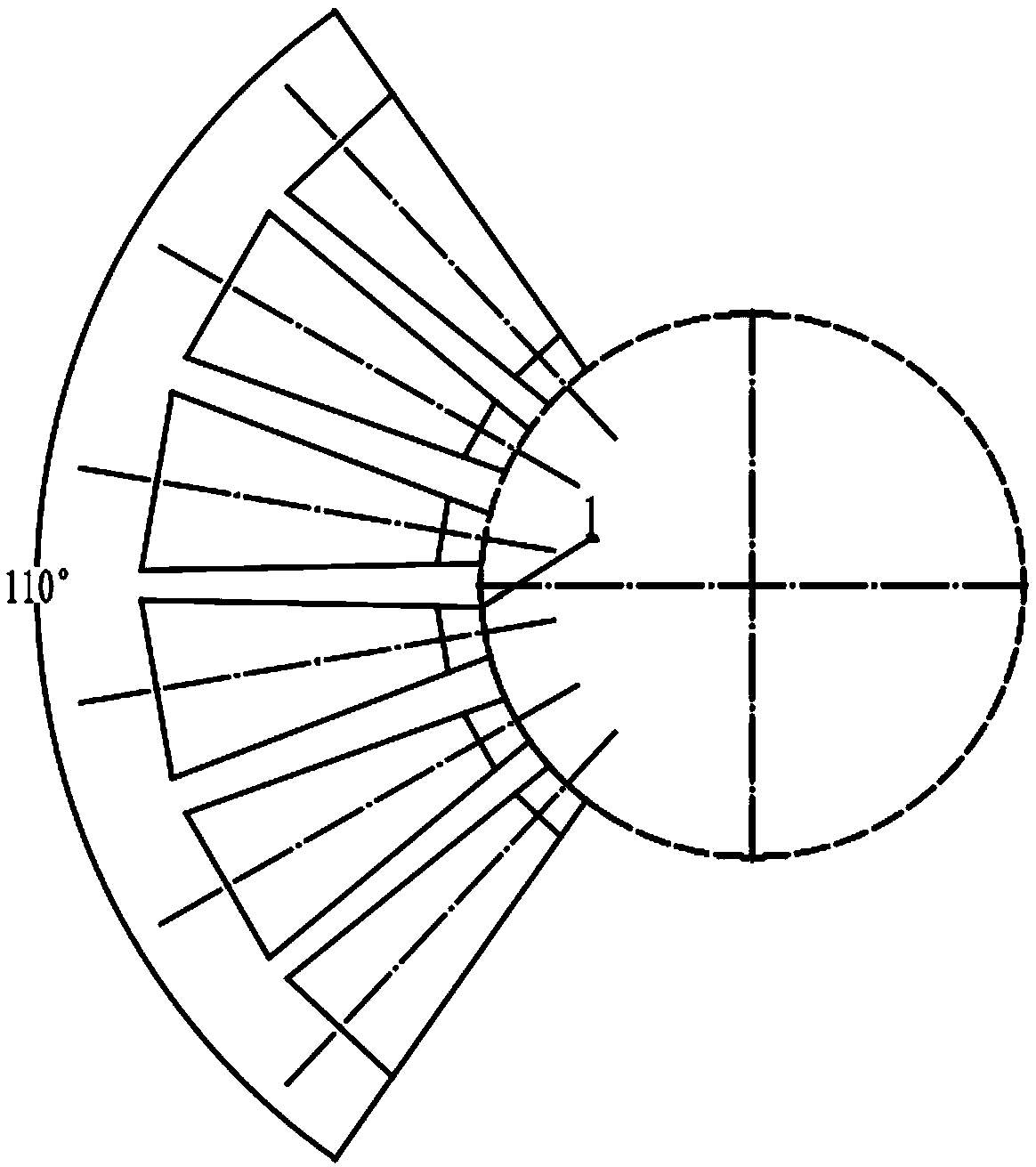 Coaxial field-biasing type long-wave infrared system based on spherical reflecting mirror