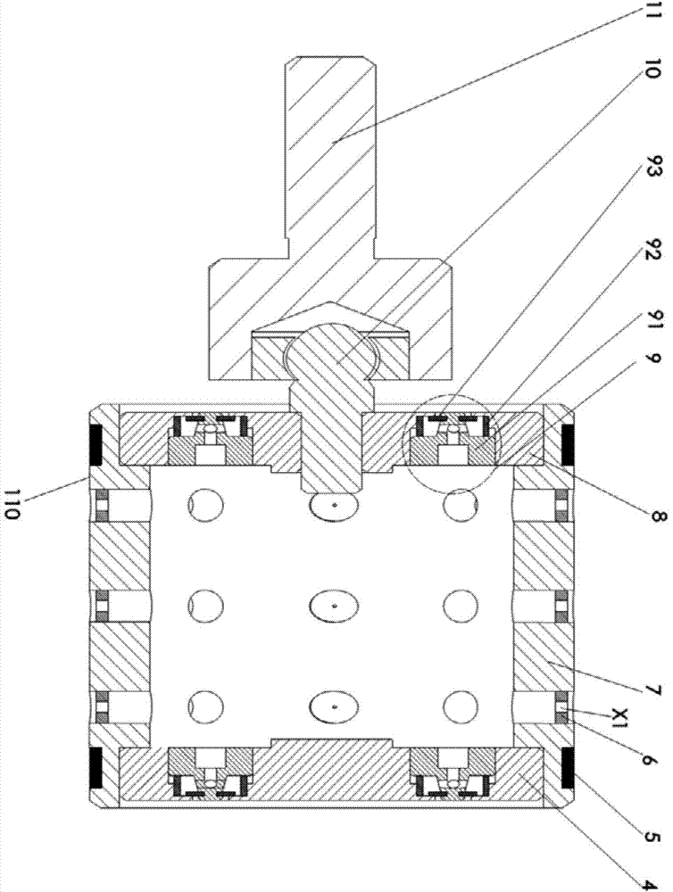 Energy feedback type magneto-rheological-air floating combined performing device