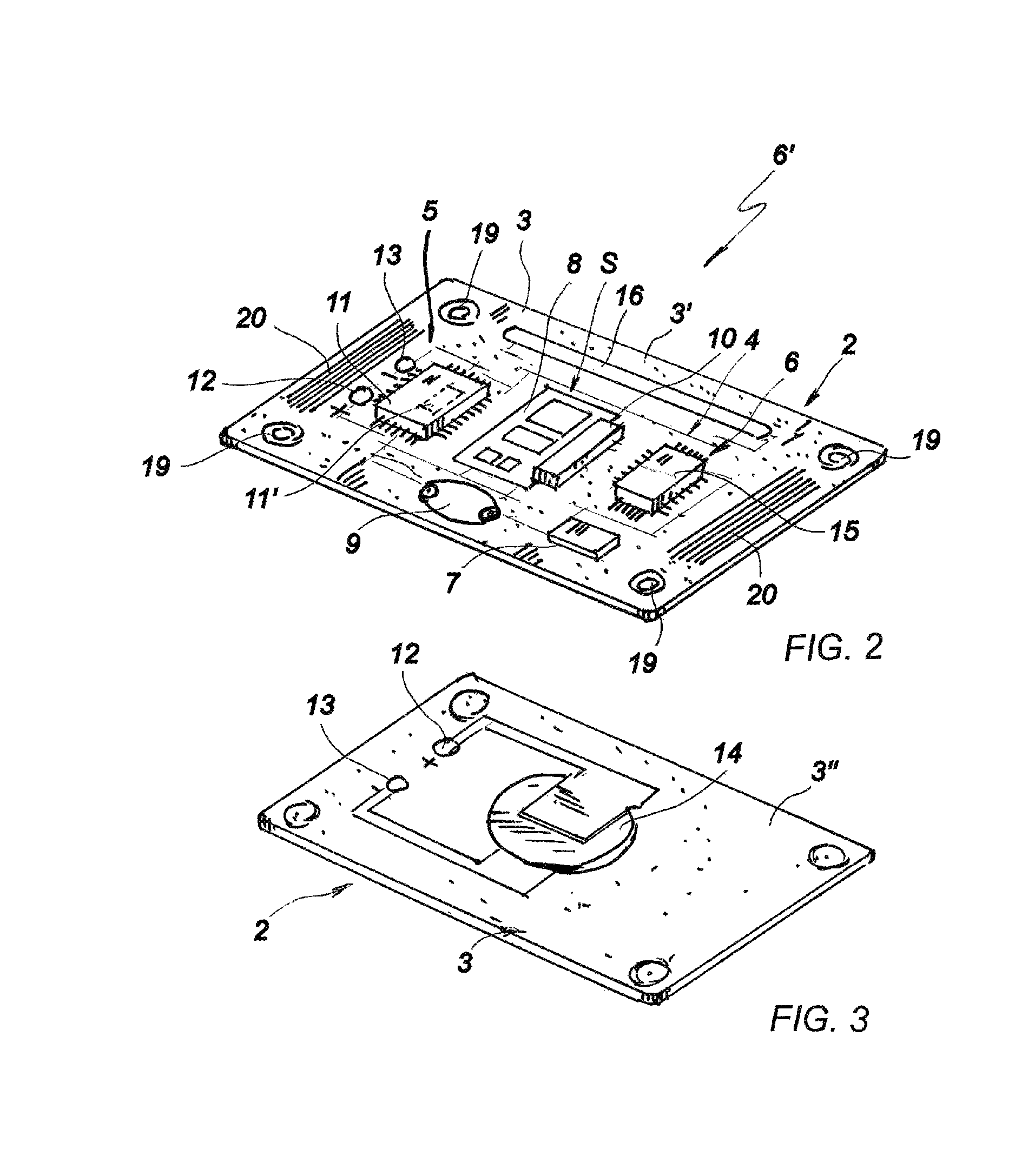 Sensor device for treatment and remote monitoring of vital biological parameters