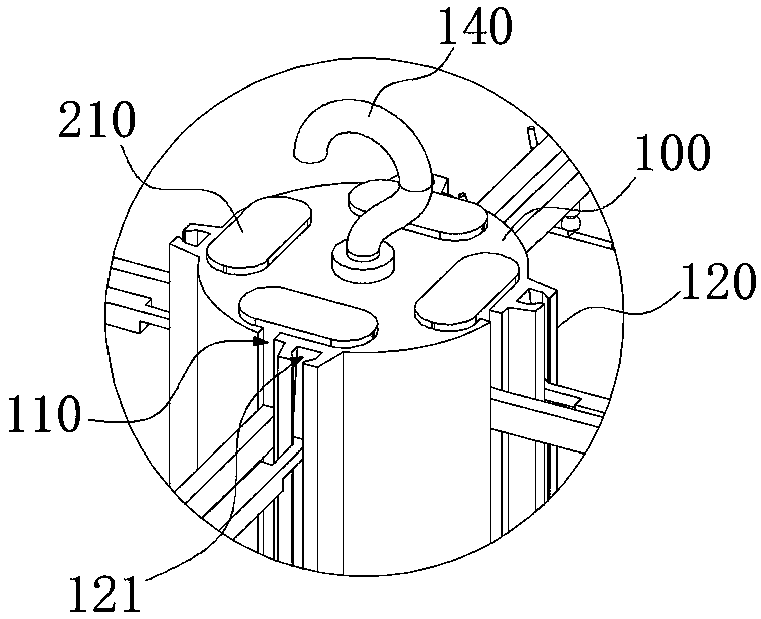 A hanger for easy adjustment of parts during assembly