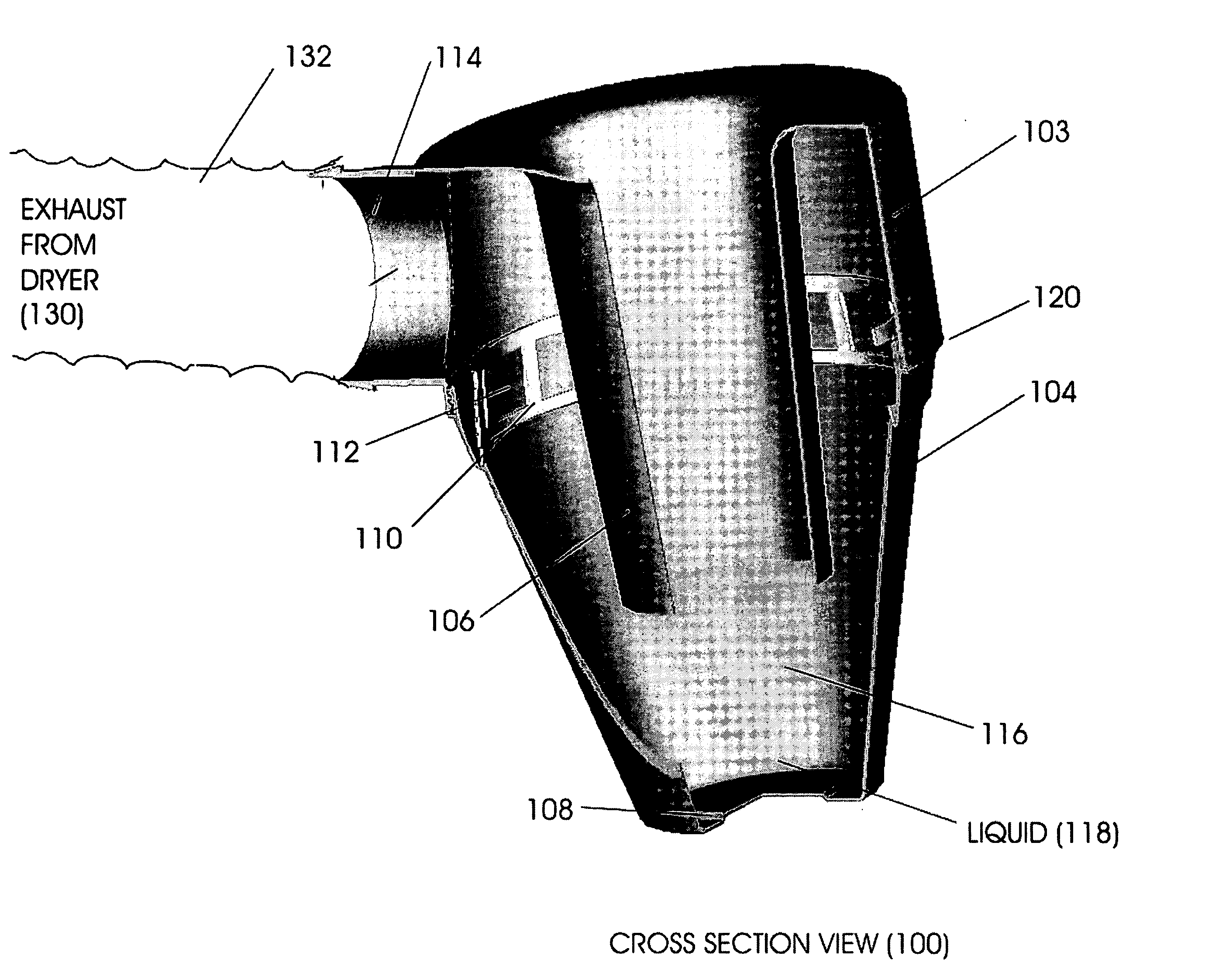 Centrifugal lint trap