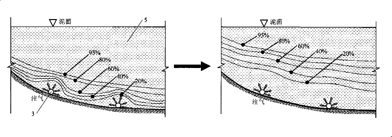 Dry method red mud storage yard drainage method and apparatus having forced drainage function