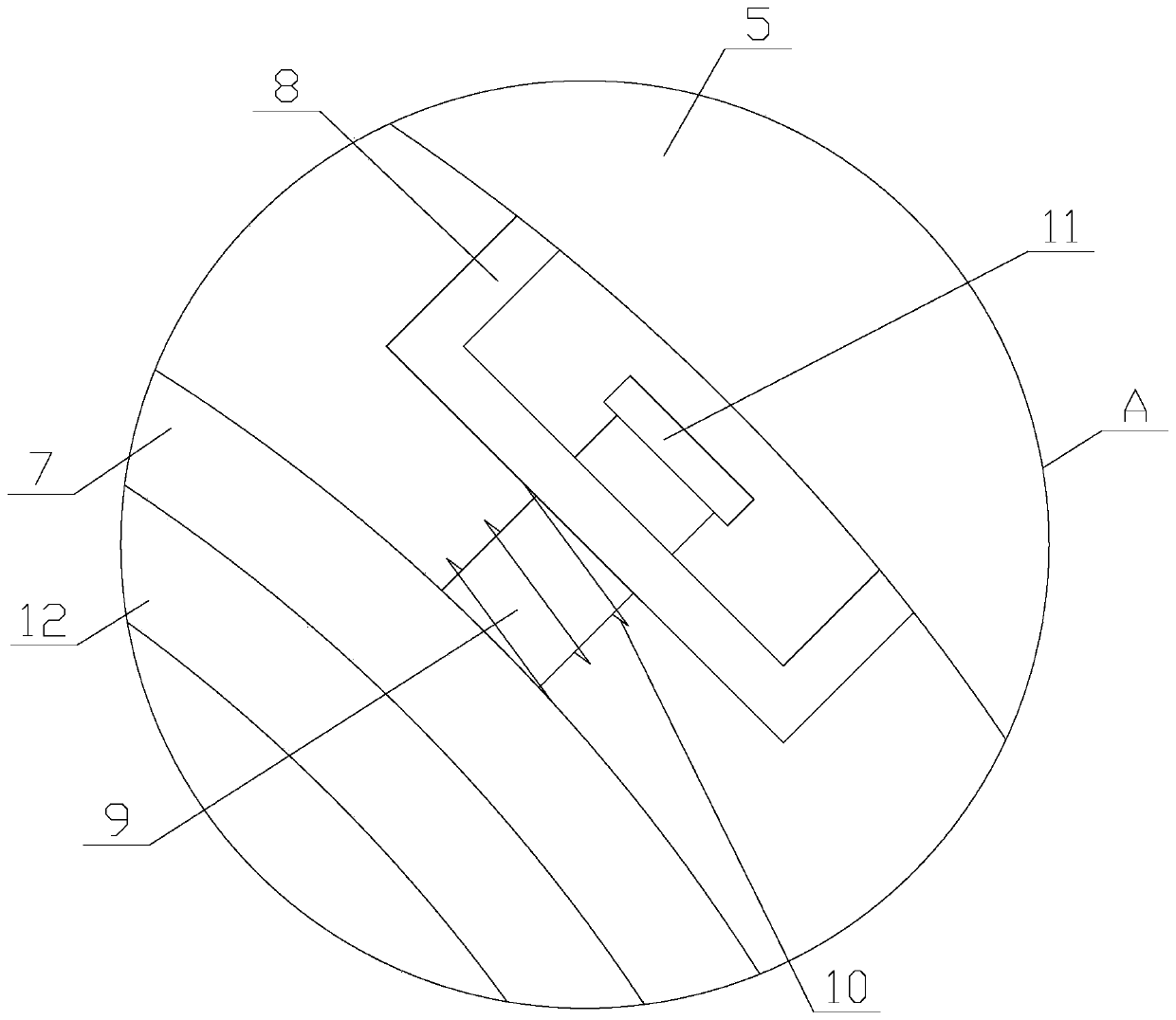 Hall current sensor with heat dissipation and fixing functions