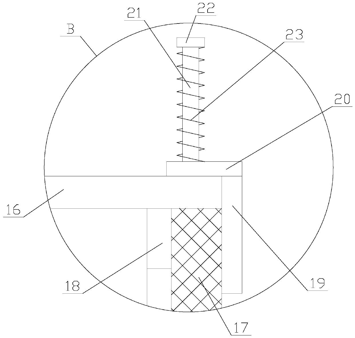 Hall current sensor with heat dissipation and fixing functions