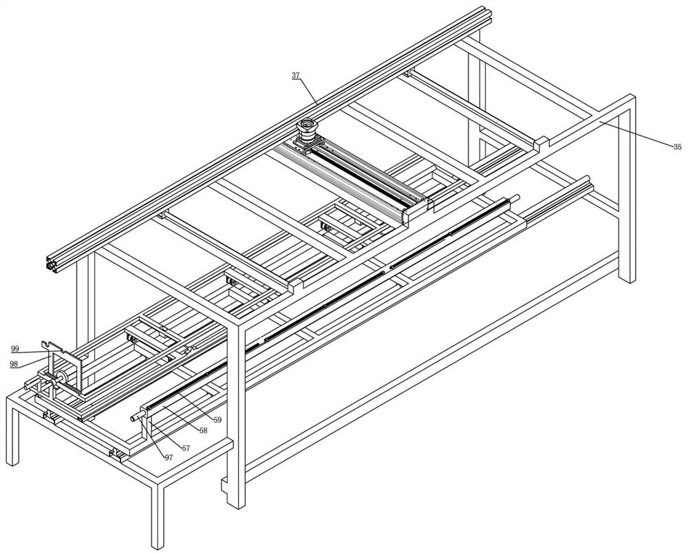 Full-automatic wire arranging machine for handmade carpet