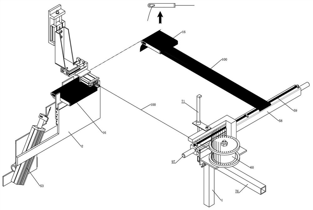 Full-automatic wire arranging machine for handmade carpet