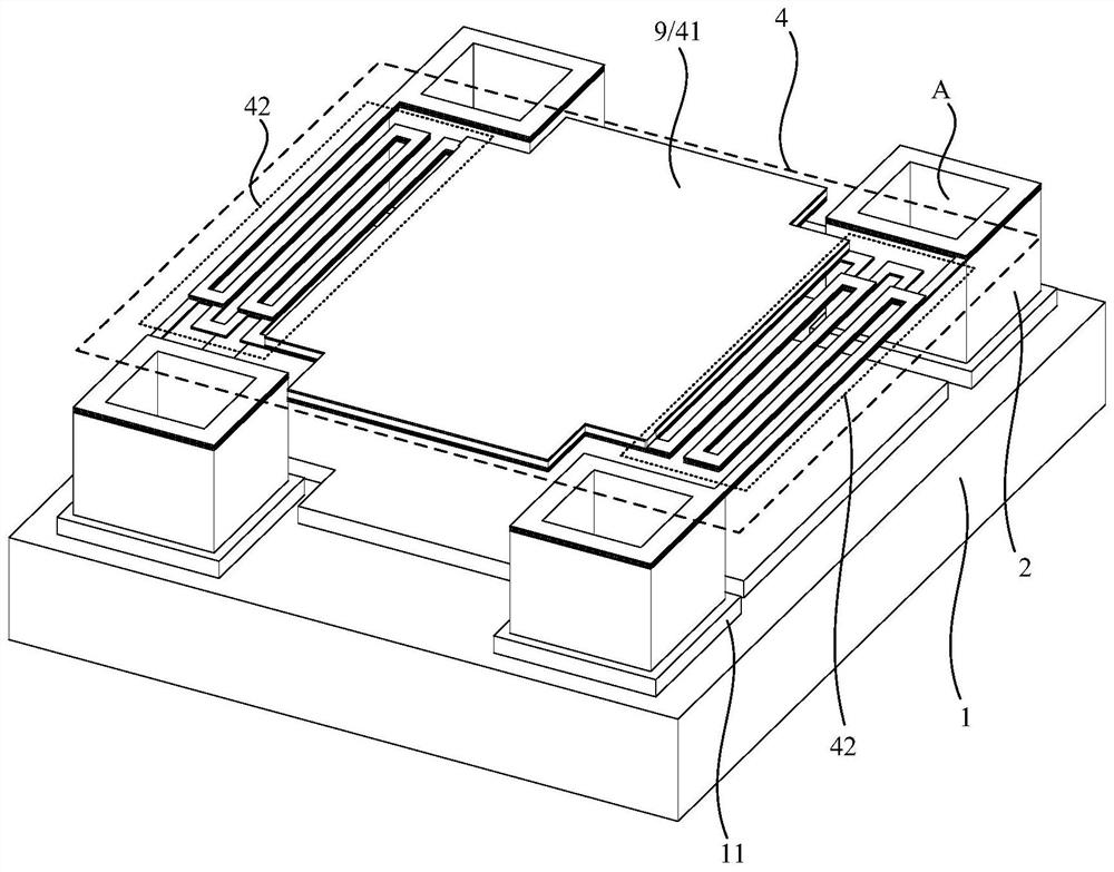 Micro-bridge infrared detector and preparation method thereof