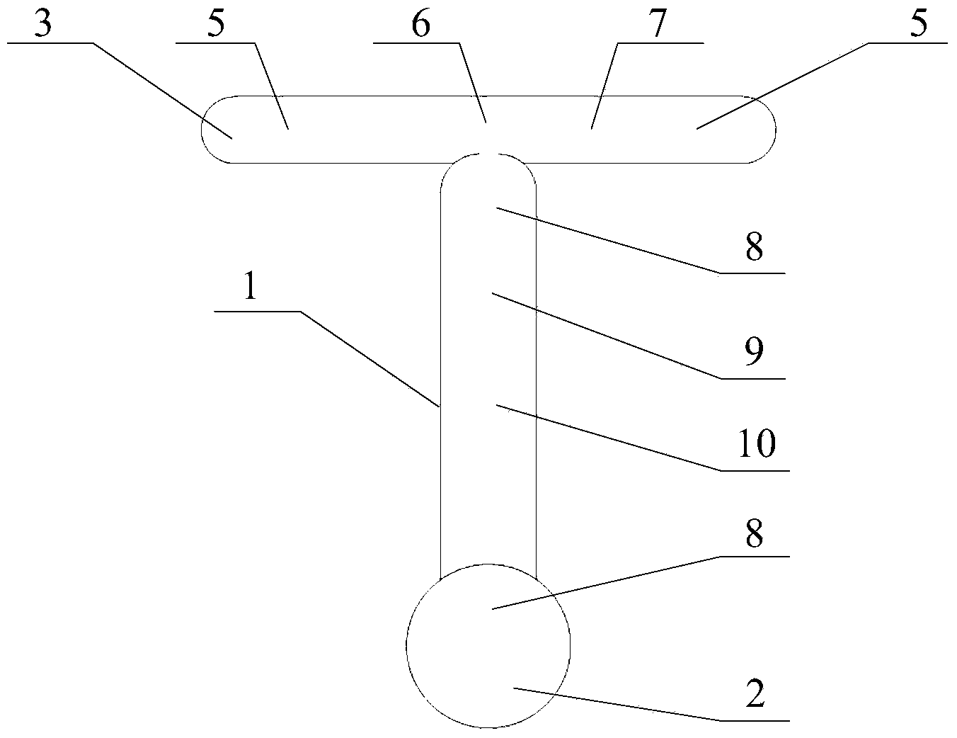 Buoyancy swing plate design adopting gravity sliding block