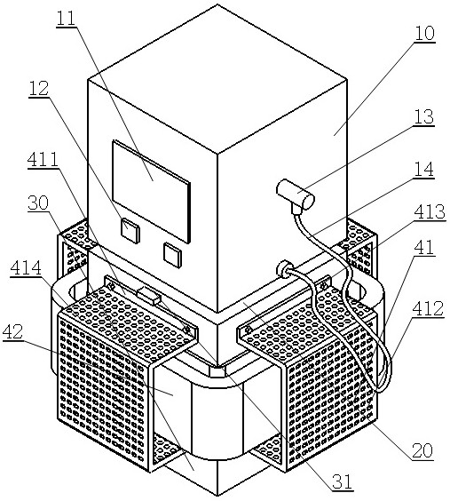 A new energy charging pile with buffer and protection functions