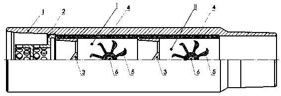 Hydro-driving radial vibration well cementing short segment and using method thereof