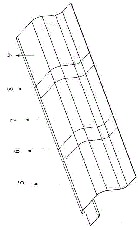 Forming method for achieving different-area performance stable transition of high-strength steel hot-forming part