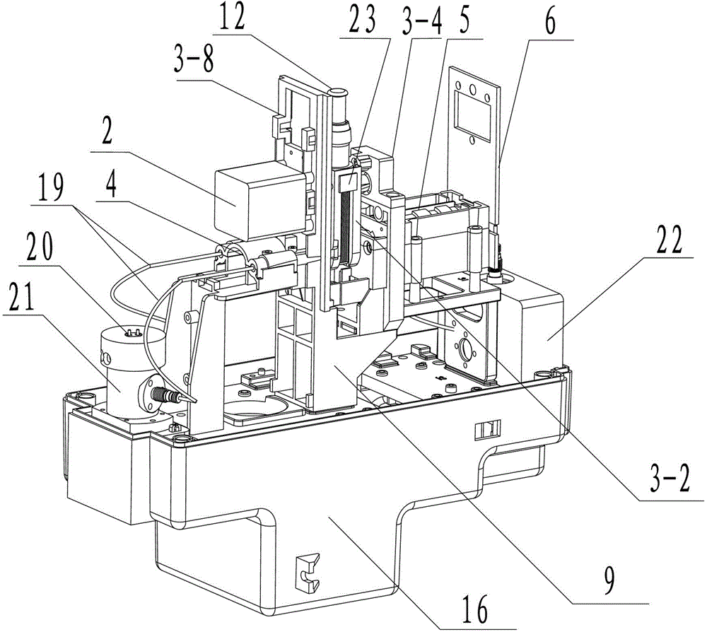 Multi-light-path reagent detection device of integrated quantitative sampling reagent adding device detector