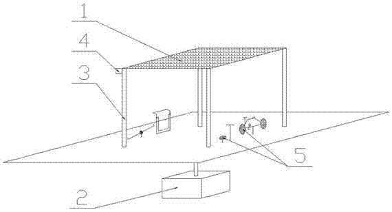 Electric-automobile composite charging device