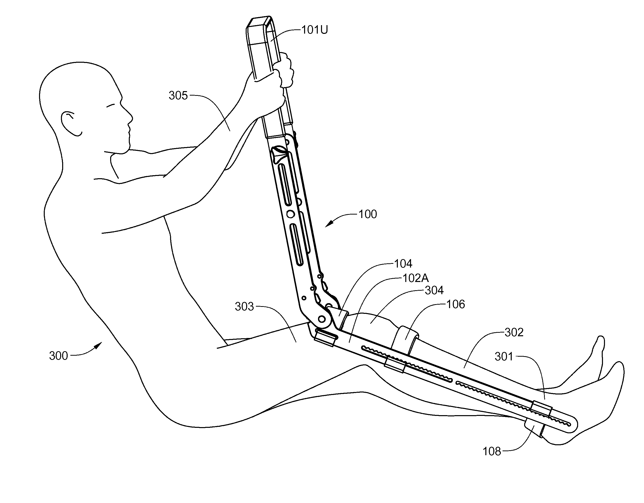 Knee rehabilitation device