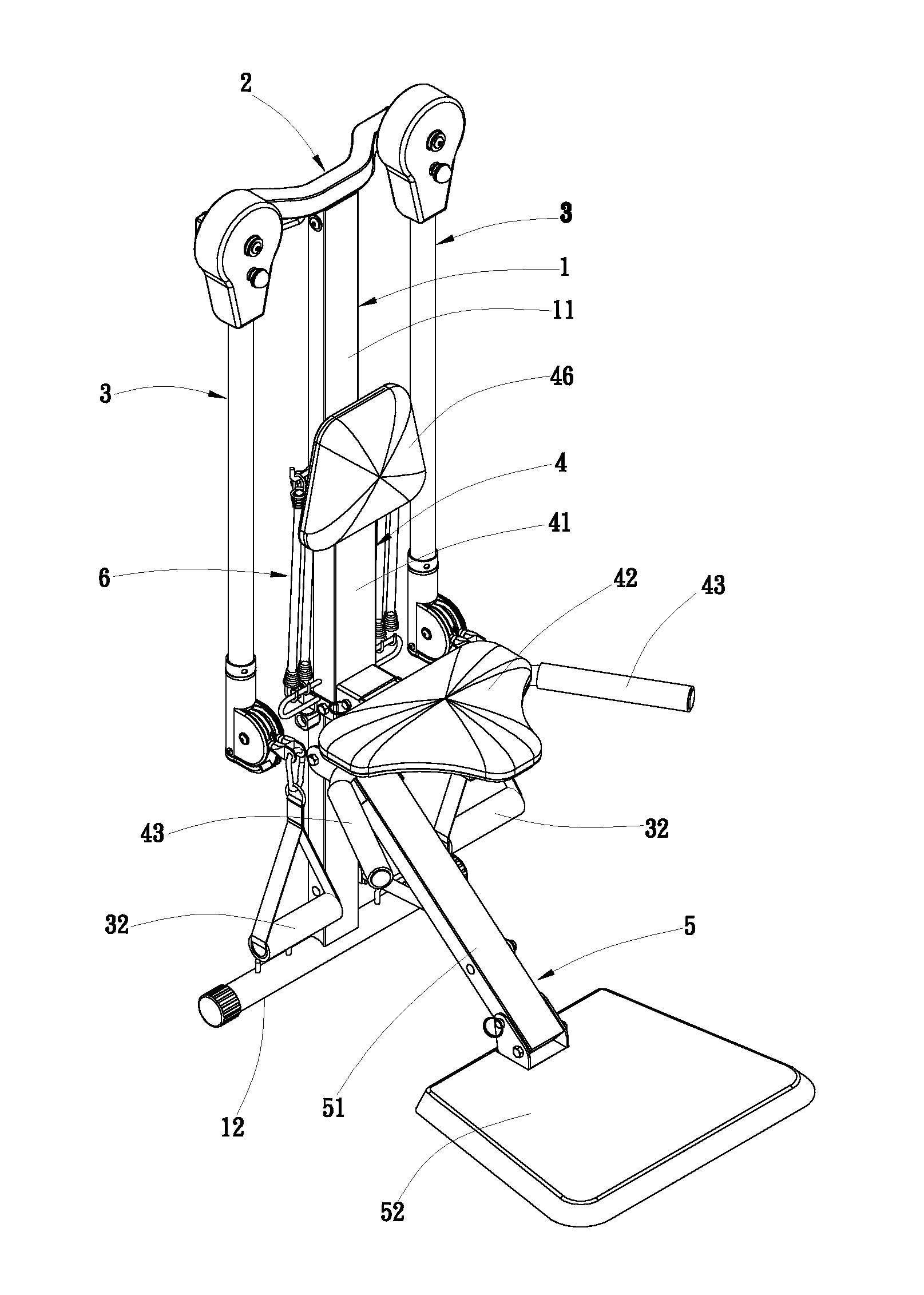 Universal fitness machine