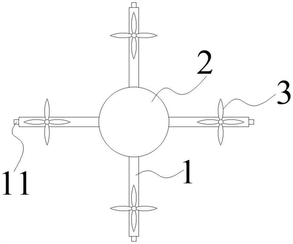 Amphibious unmanned aerial vehicle with balance weight posture adjusting mechanism