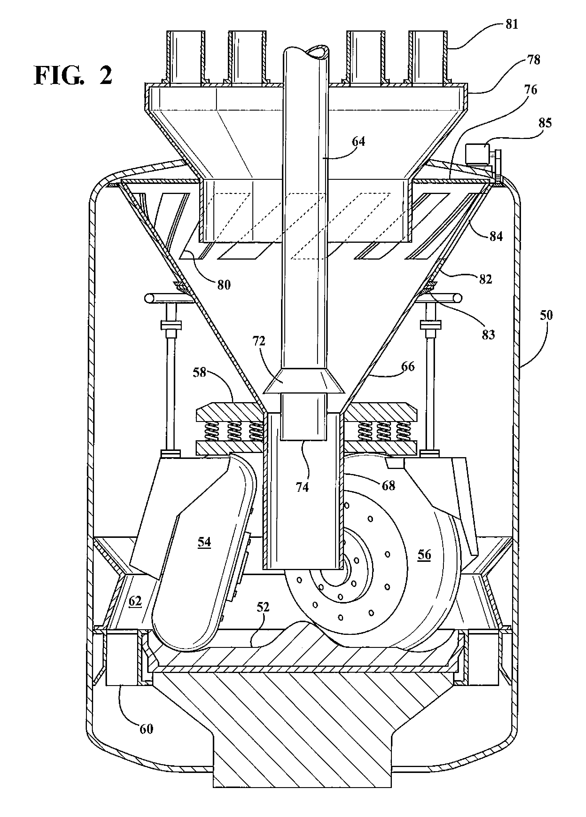 Classifier with variable entry ports