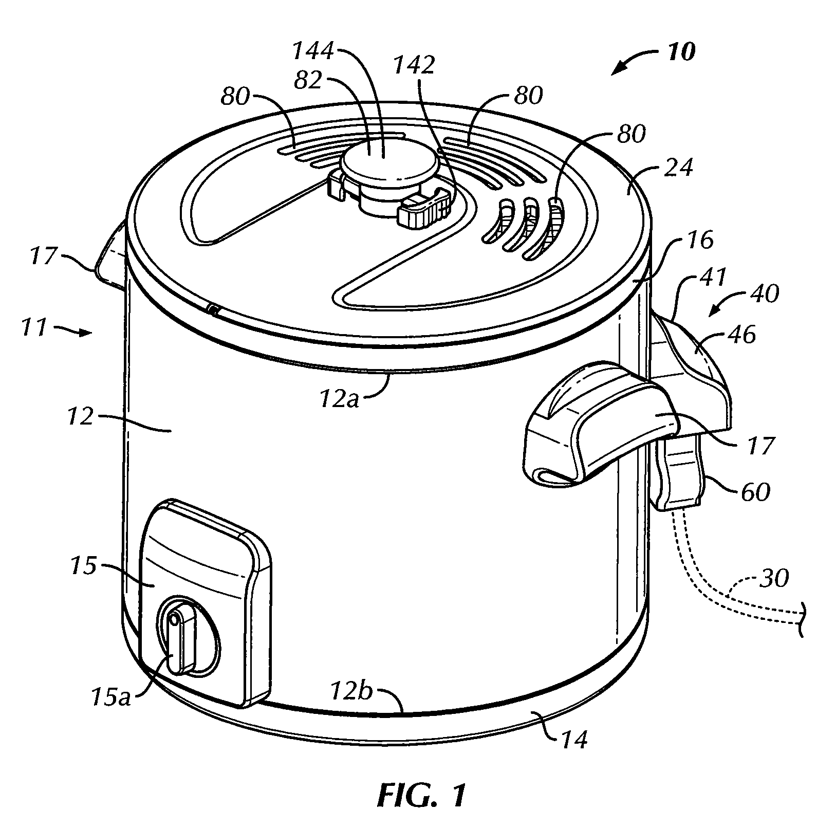 Deep fryer for cooking foodstuff