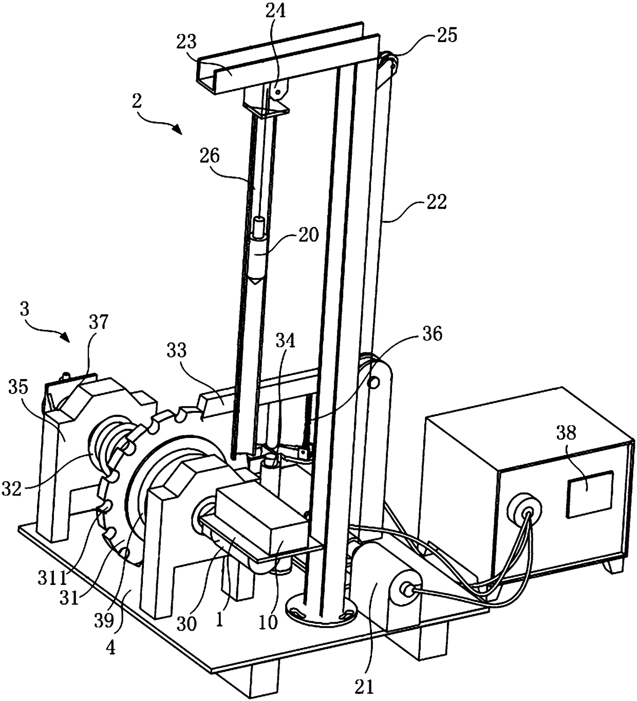 DAI (diffuse axonal injury) causing device and experiment method