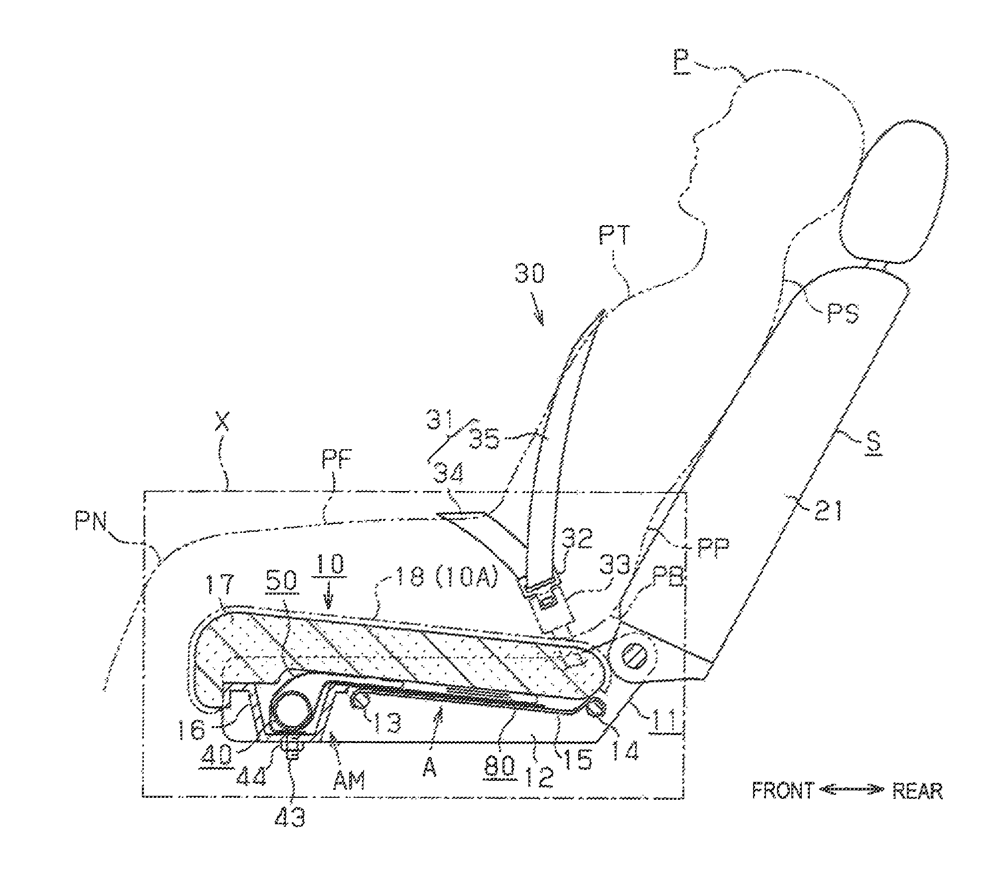 Seat cushion airbag device