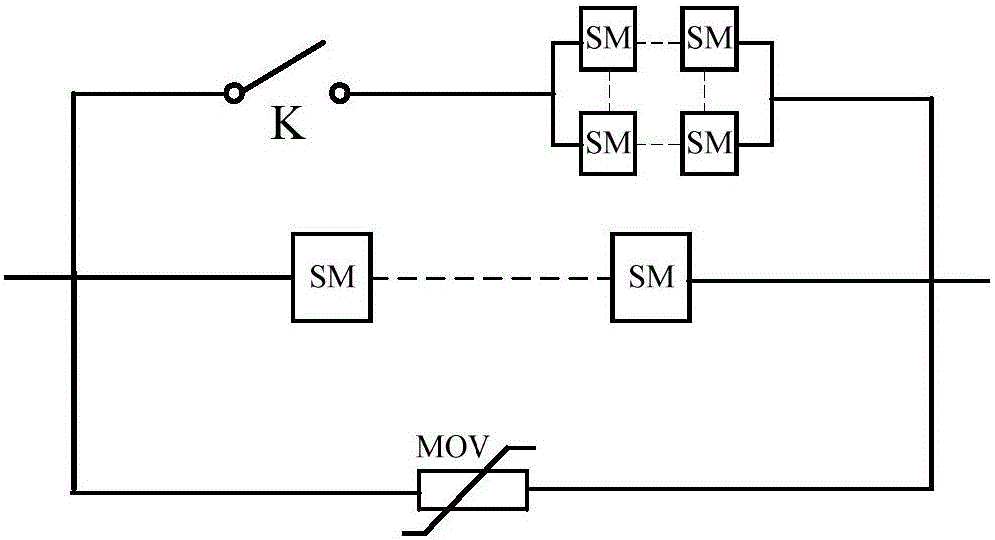 Novel cascading full-bridge high-voltage direct current breaker and control method thereof