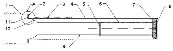 A segment fixing pile device for fixing a shield tunnel segment and its use method