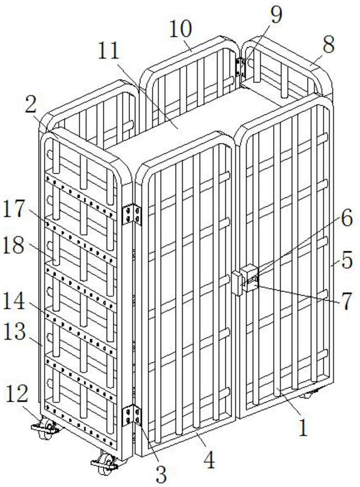 Freely-matched assembled high-protection table trolley