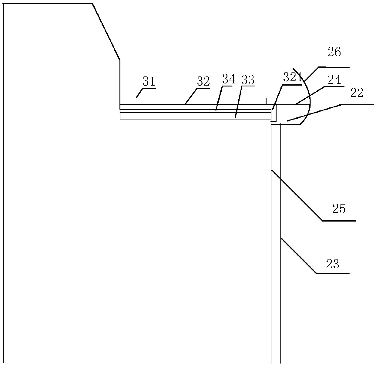 Roof rainwater flow guiding system with S-shaped spliced waterproof cover