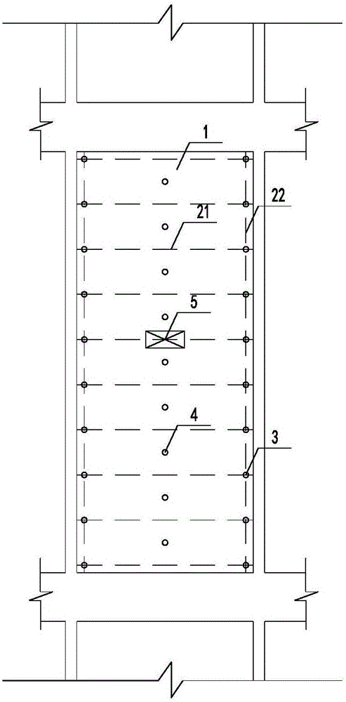 Construction method for reversely removing floor slab by using chain saw