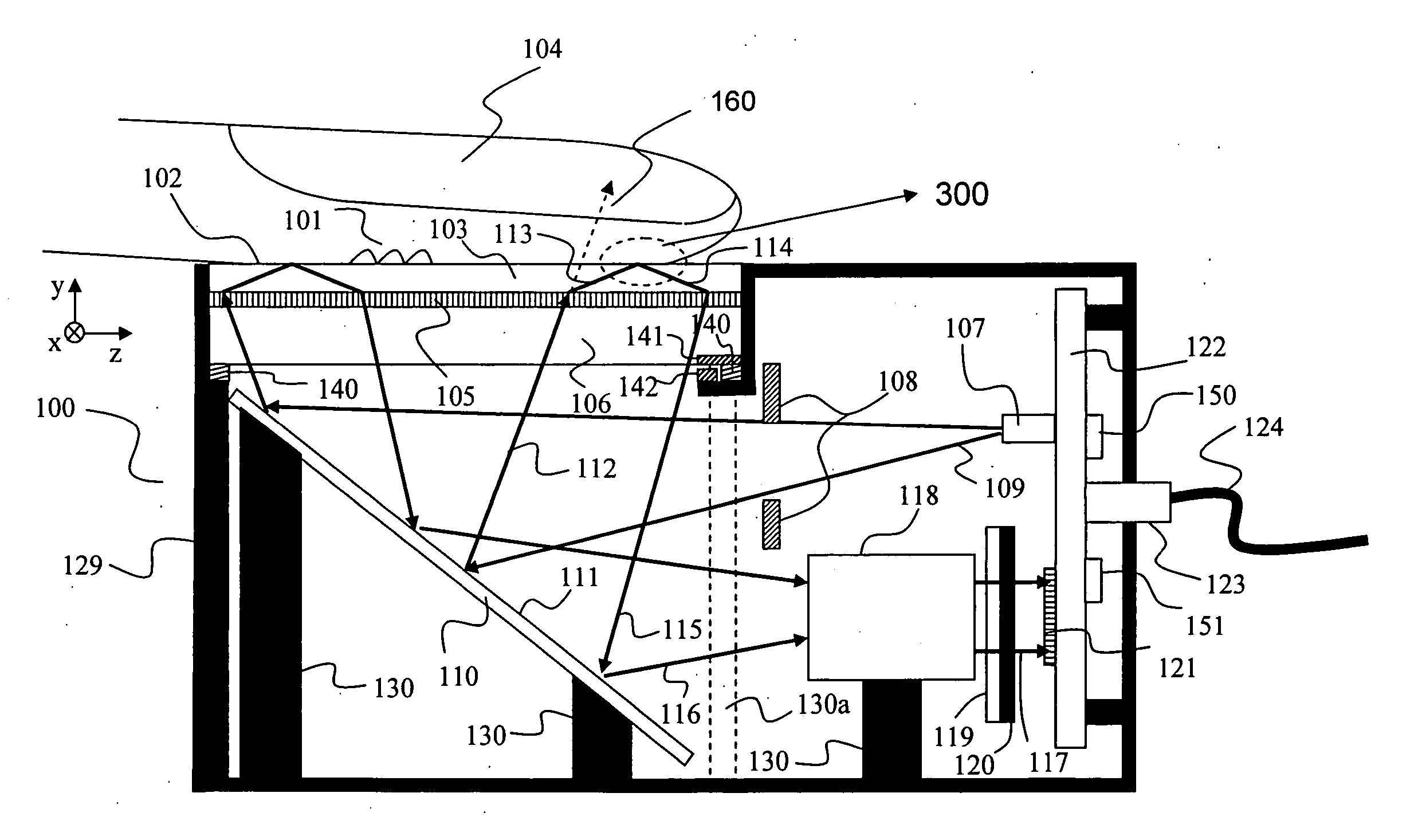 Diffractive imaging system and method for the reading and analysis of skin topology