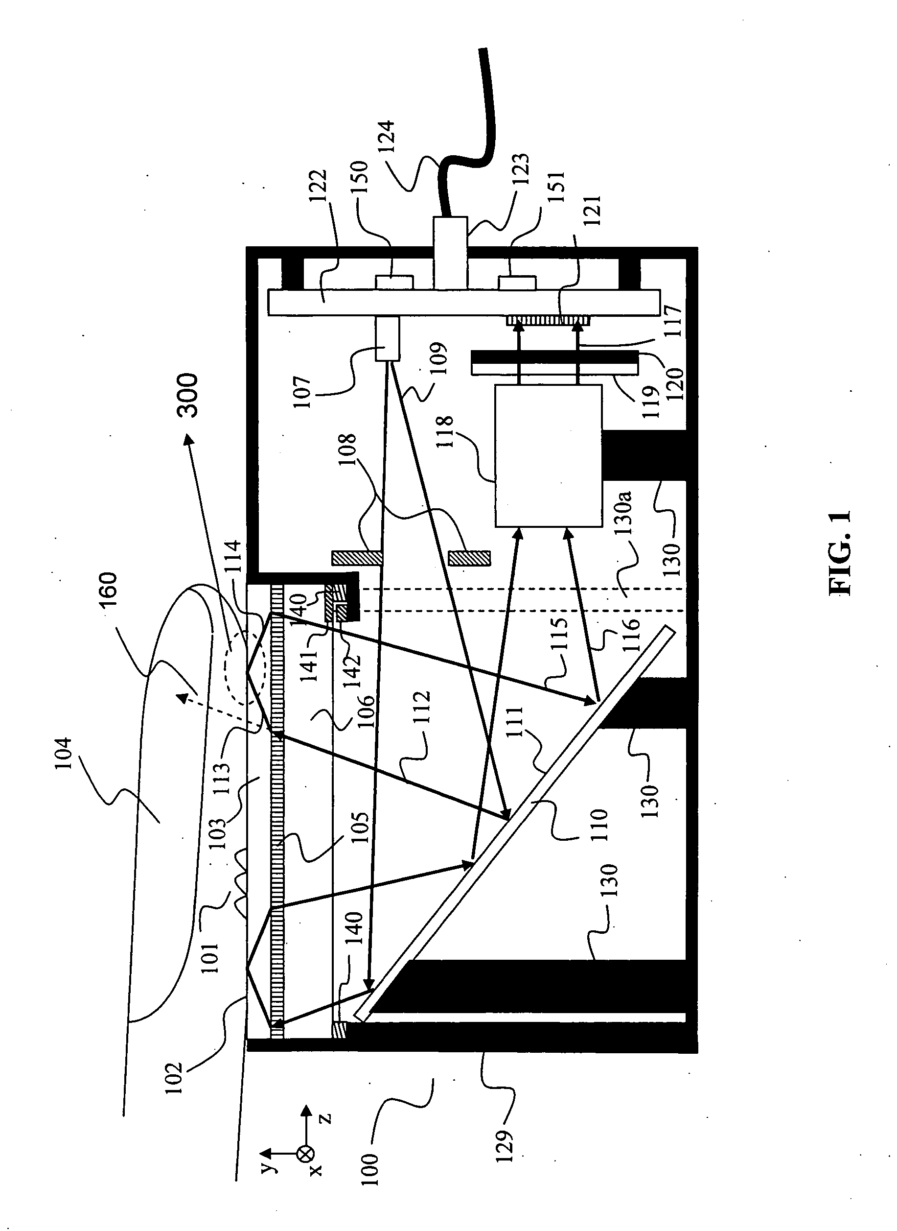 Diffractive imaging system and method for the reading and analysis of skin topology