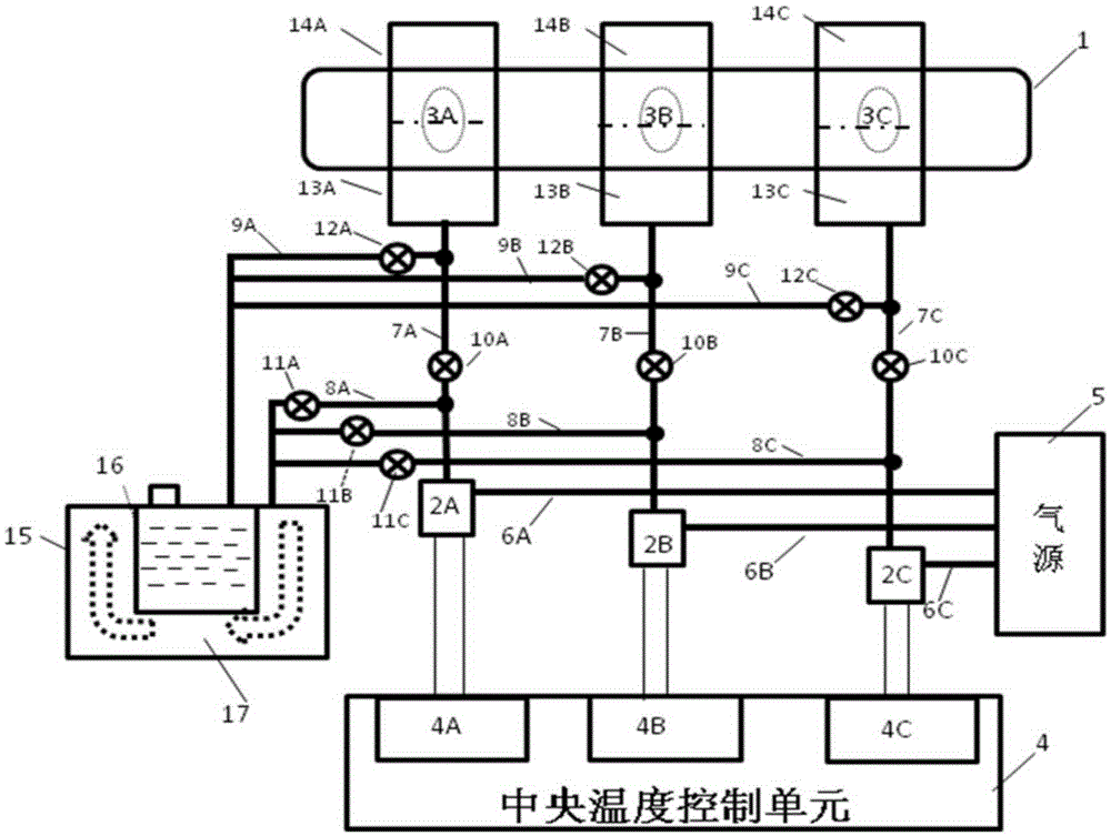 A system and method for heating an optically pumped bubble at different temperatures