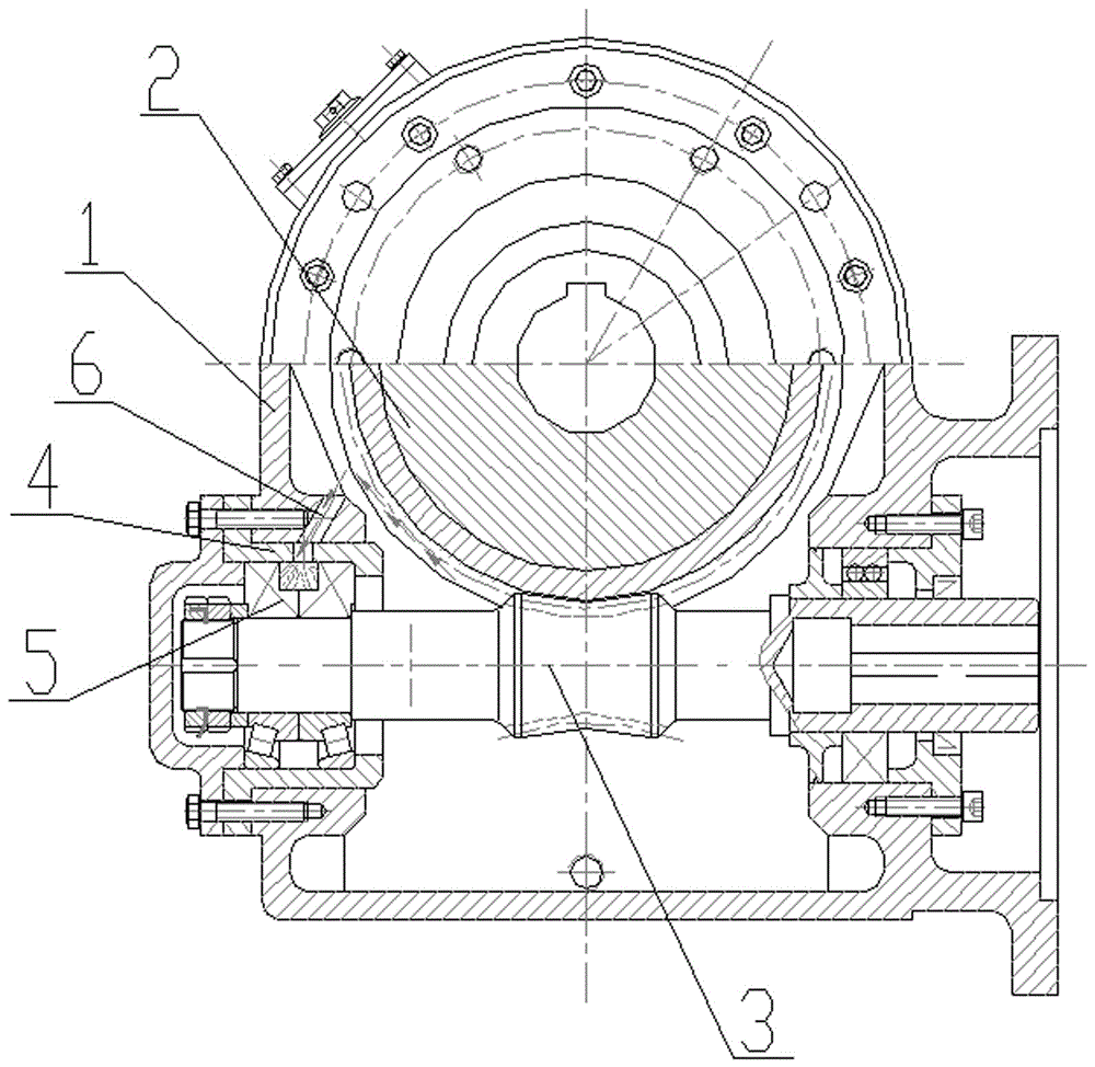 Speed reducer for worm wheel to throw oil so as to lubricate bearing